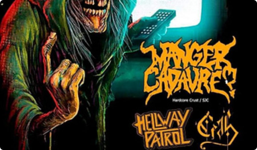 Cartaz com Manger Cadavre? e Hellway Patrol